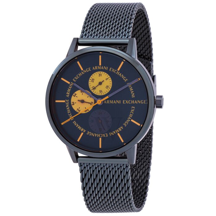 Men's Stainless Steel Mesh Blue Dial Watch | World of Watches