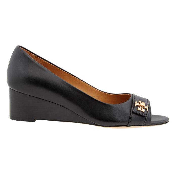 Tory Burch Ladies Kira Open-toe Wedge Sandals In Black