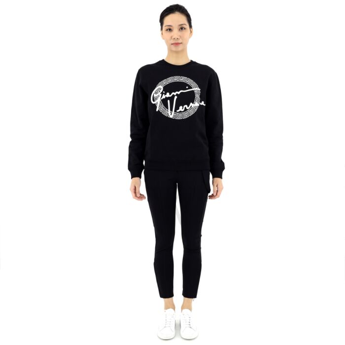 Versace Black/Multi GV Signature Logo Sweatshirt