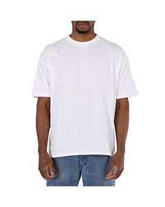 424 Men's Off White Logo Crew T-shirt