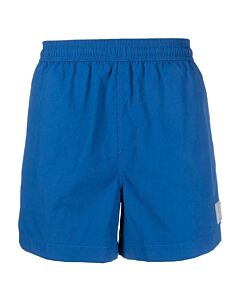 A Cold Wall Men's Volt Blue Essential Logo Patch Swim Shorts