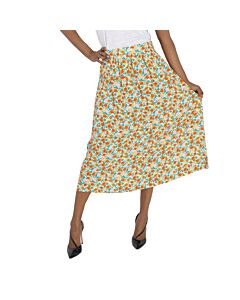 A.P.C. Ladies Floral Print Ravena Longue Skirt