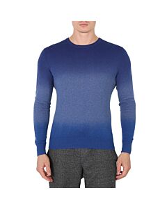 A.P.C. Men's Blue Adrien Dip-Dyed Cotton Sweater