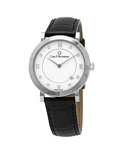 Women's Adamavi (Alligaror) Leather White Dial Watch