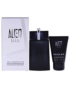 Alien Man by Thierry Mugler for Men - 2 Pc Gift Set 3.4 oz EDT Spray, 1.7oz Hair and Body Shampoo