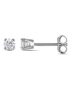 Amour 1/4 CT TW Diamond Stud Earrings in 10k White Gold 7500035677
