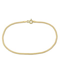 AMOUR 1.55mm Serpentine Chain Bracelet In 10K Yellow Gold, 9 In