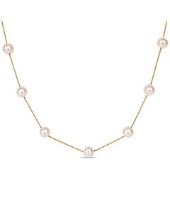 Amour 10K Yellow Gold Freshwater Cultured Pearl Necklace JMS003532