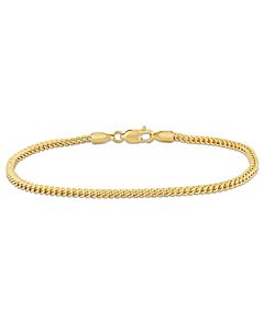 AMOUR 2.3mm Franco Chain Bracelet In 10K Yellow Gold, 7.5 In
