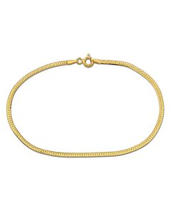AMOUR 3.5mm Flex Herringbone Chain Bracelet In 10K Yellow Gold, 9 In