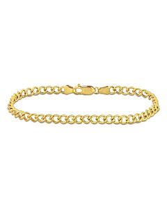 AMOUR 4.1mm Curb Chain Bracelet In 14K Yellow Gold, 7.5 In