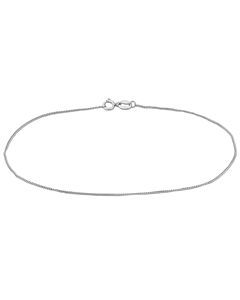 AMOUR Curb Link Chain Bracelet In Platinum, 9 In
