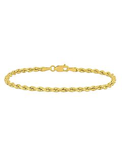 AMOUR Rope Chain Bracelet In 10K Yellow Gold (3 Mm/7.5 Inch)