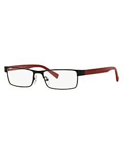 Armani Exchange 53 mm Shiny Black/Red Eyeglass Frames