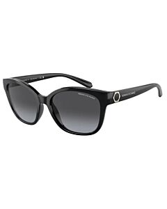 Armani Exchange 54 mm Shiny Black Sunglasses