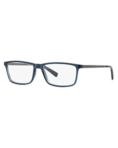 Armani Exchange 55 mm Shiny Transparent Blue Eyeglass Frames