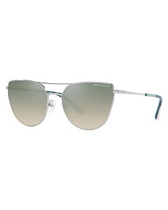 Armani Exchange 56 mm Shiny Silver Sunglasses