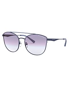 Armani Exchange 57 mm Shiny Blue Sunglasses