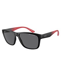 Armani Exchange 59 mm Black/Red Sunglasses