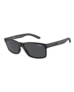 Arnette 59 mm Black Rubber Sunglasses