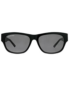 Balenciaga 57 mm Shiny Black Sunglasses