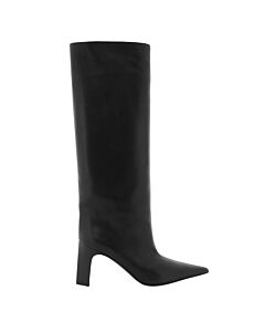 Balenciaga Ladies Black Blade 90 Knee-High Leather Boots