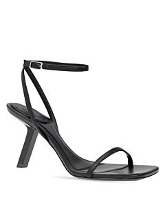 Balenciaga Ladies Black Void 80 Square-Toe Sandals