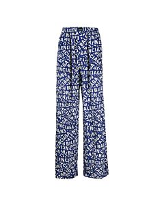 Balenciaga Men's All-Over Logo Print Pyjama Trousers