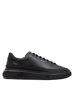 Bally Black Maily Calf Embossed Low-Top Sneakers