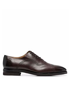 Bally Men's Mid Brown Scotch Leather Oxford Shoes
