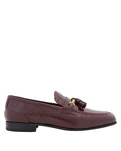 Bally Men's Saily Chablis Croc-Embossed Suisse Loafers