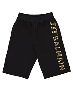 Balmain Boys Logo-Print Cotton Shorts