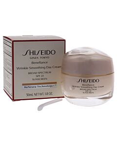 Benefiance Wrinkle Smoothing Day Cream SPF 23 by Shiseido for Unisex - 1.8 oz Cream