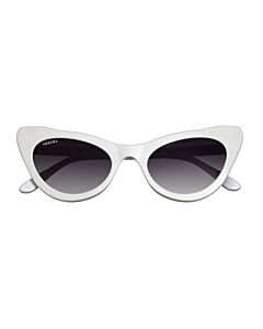 Bertha The Kitty 67 mm White Sunglasses