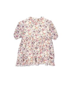 Bonpoint Floral-Print Ruffled Dress