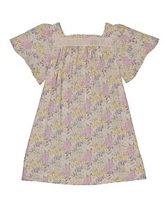 Bonton Girls Ditsy Floral Cotton Dress
