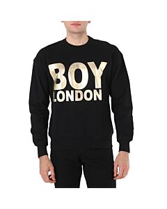 Boy London Men's Black Boy London Logo Long-sleeve Sweatshirt, Brand Size X-Small