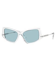 Burberry 52 mm Transparent/Silver Sunglasses