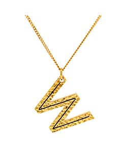 Burberry Alphabet W Charm Gold-plated Necklace