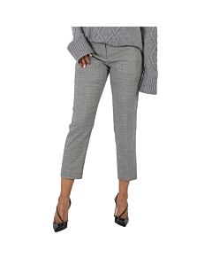 Burberry Check Cropped Tailored Trousers