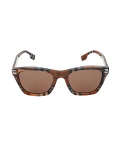 Burberry Cooper 52 mm Brown Check Sunglasses