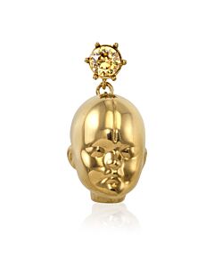 Burberry Crystal and Doll's Head Gold-plated Drop Earrings
