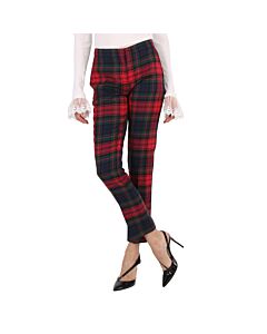 Burberry Hanover Plaid Wool Trousers, Brand Size 4 (US Size 2)