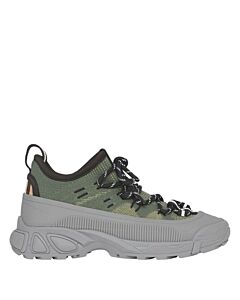Burberry Kids Moss Green Mini Arthur Knitted Low-Top Sneakers