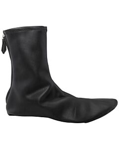 Burberry Ladies Black Mid-calf Leather Boots, Brand Size 38 ( US Size 8 )
