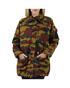 Burberry Ladies Boyfriend Fit Camouflage Print Jacket