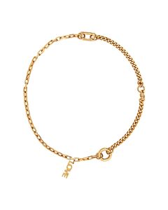 Burberry Ladies Light Gold Gold-Plated Love Necklace