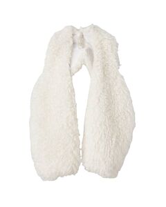 Burberry Ladies White Mohair-Blend Faux Shearling Cape