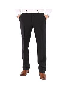 Burberry Men's Black Straight-Leg Tailored Trousers