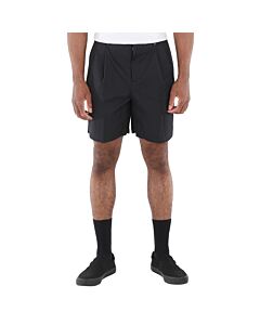 Burberry Men's Black Technical Cotton Tailored Shorts